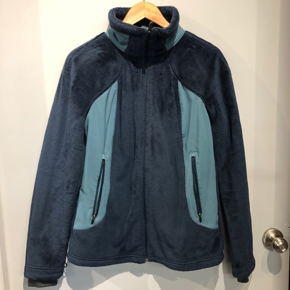 Turquoise Zipup Fuzzy Columbia‎ Jacket